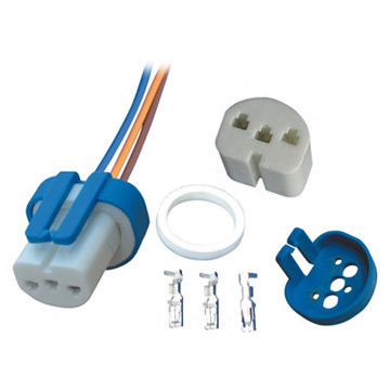 【供應(yīng)連接器 9004/9007汽車燈座 6年出口經(jīng)驗】價格,廠家,圖片,燈頭,瑞安市龍躍電器-